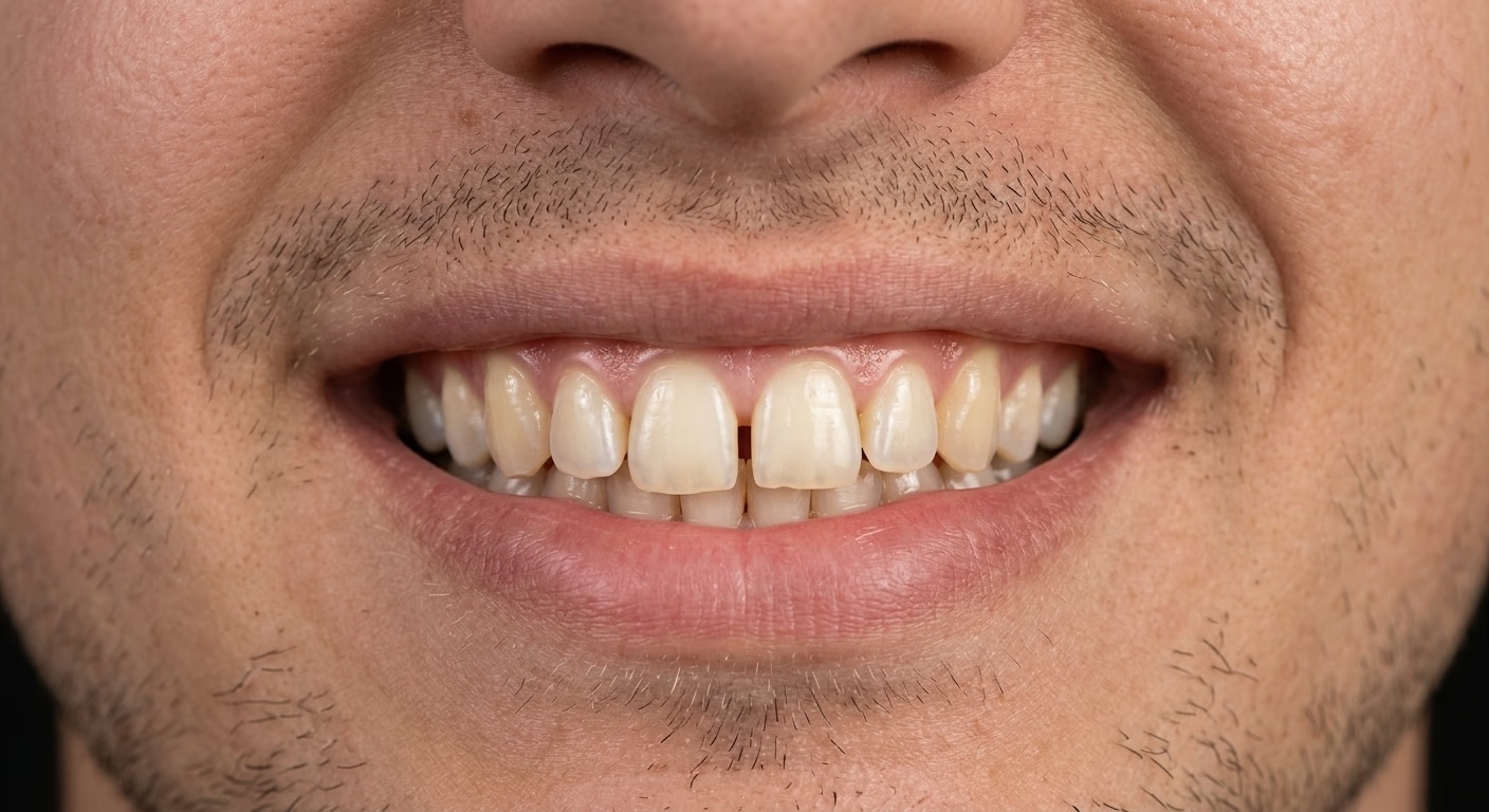 Zähne vor der Behandlung